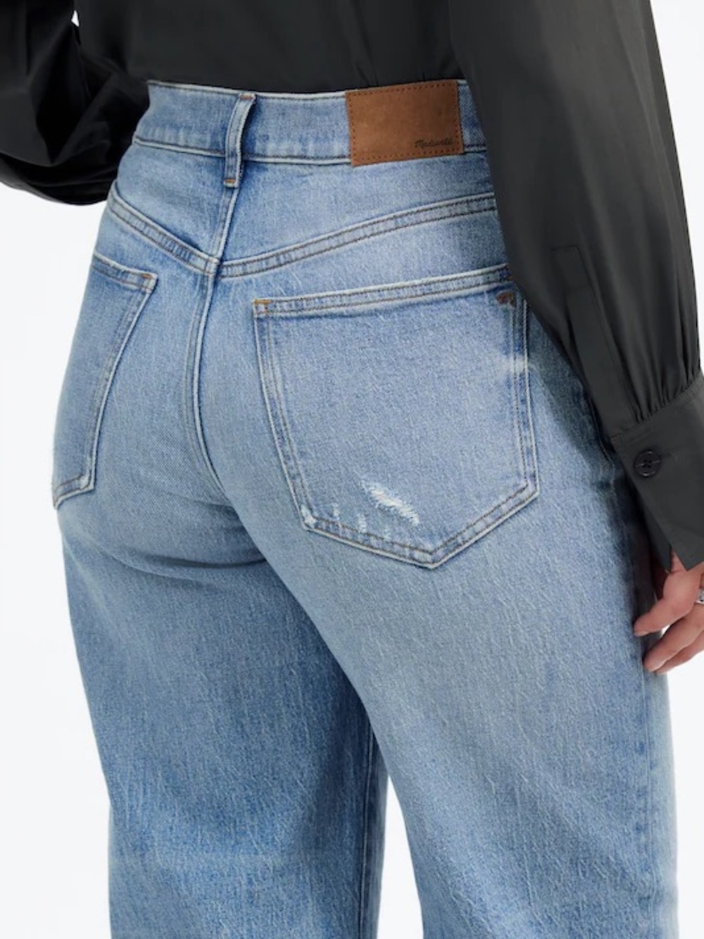 Madewell The Perfect Vintage Wide-Leg Crop Jean - Light Wash - Picture 6 of 14